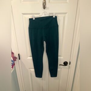 Alo 7/8 high waist airbrush legging midnight green size M